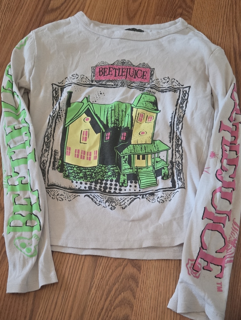 Beetlejuice Long Sleeve Crop